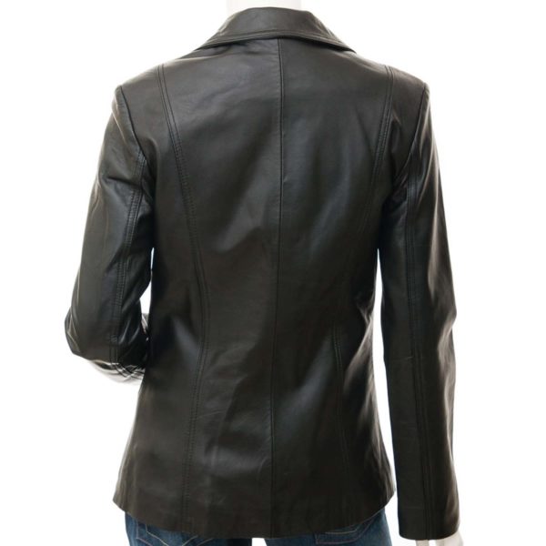 Women Leather Blazer