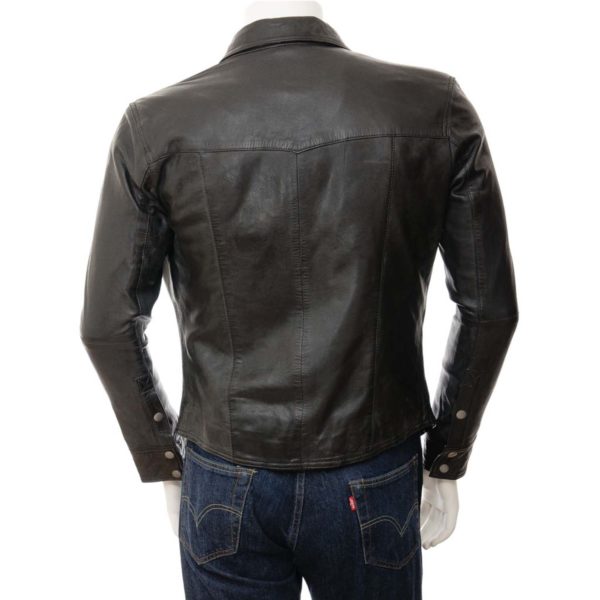 Men Leather Blazer