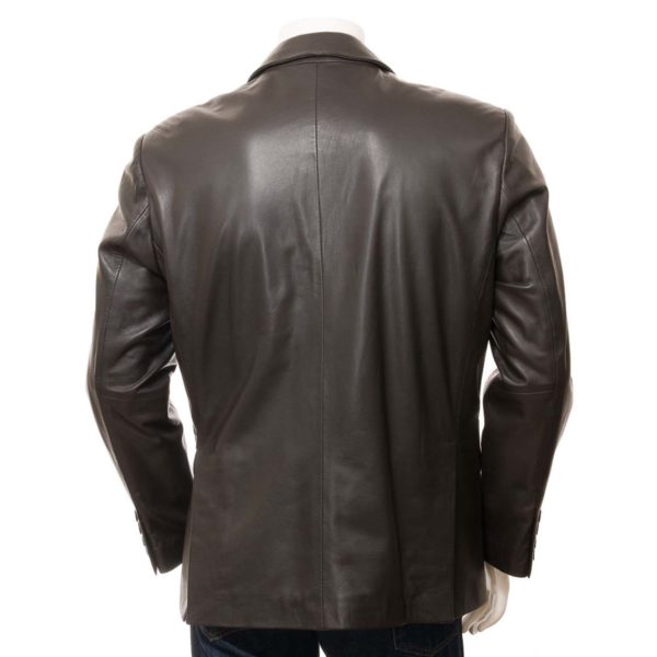 Men Leather Blazer