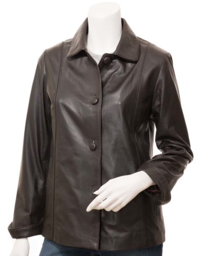 Women Leather Blazer