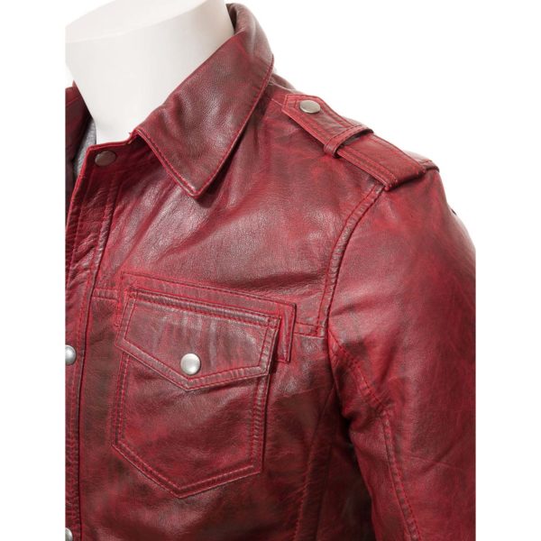 Men Leather Blazer