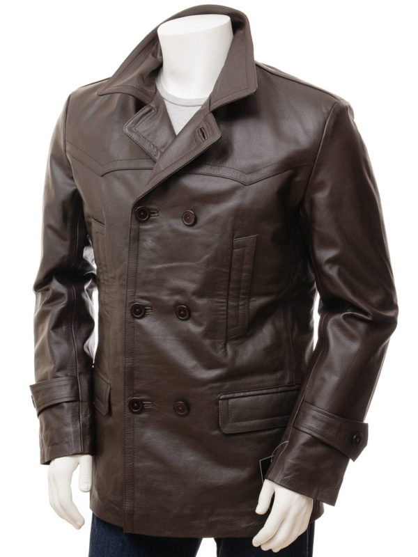 Men Leather Blazer