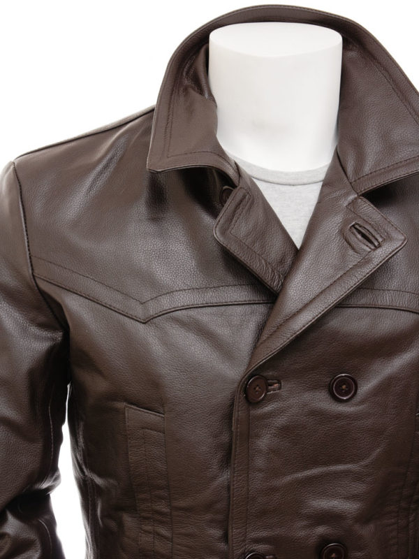 Men Leather Blazer