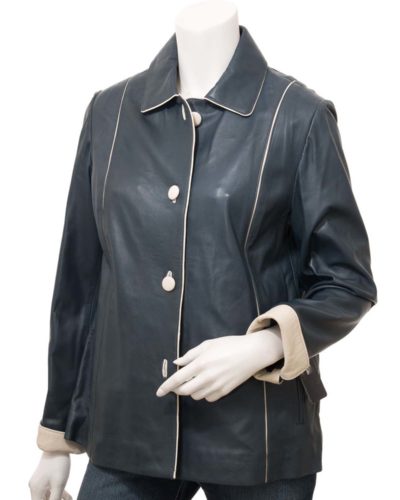 Women Leather Blazer