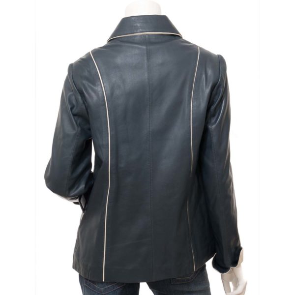 Women Leather Blazer