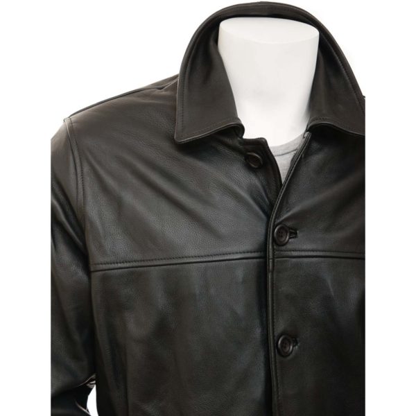 Men Leather Blazer