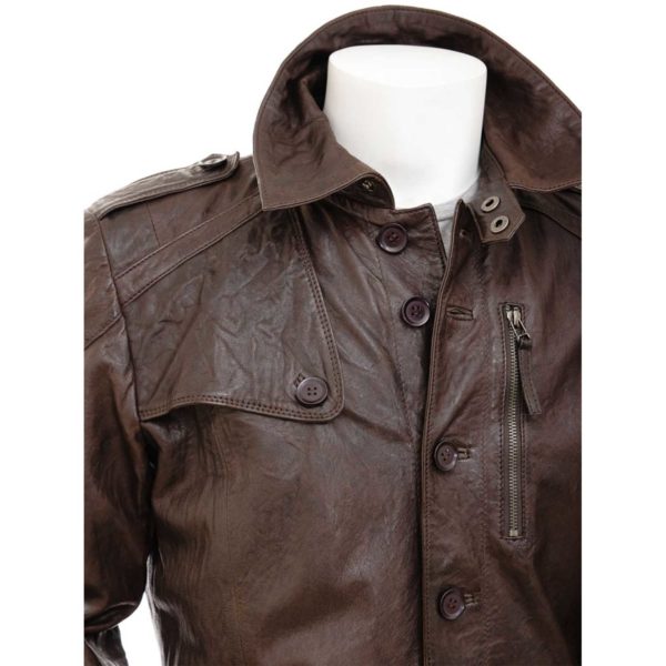 Men Leather Coat