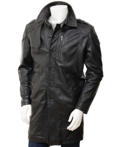 Men Leather Coat