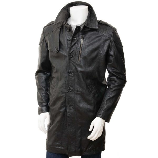 Men Leather Coat