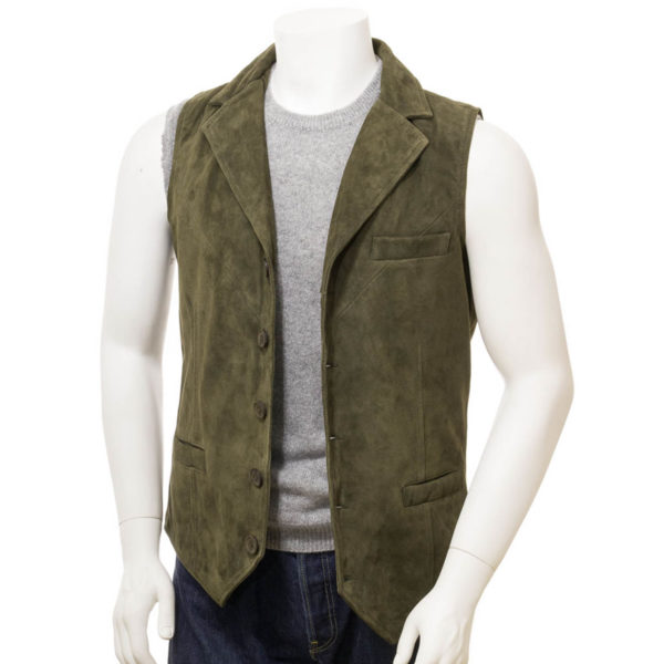 Men Leather Waist Coat