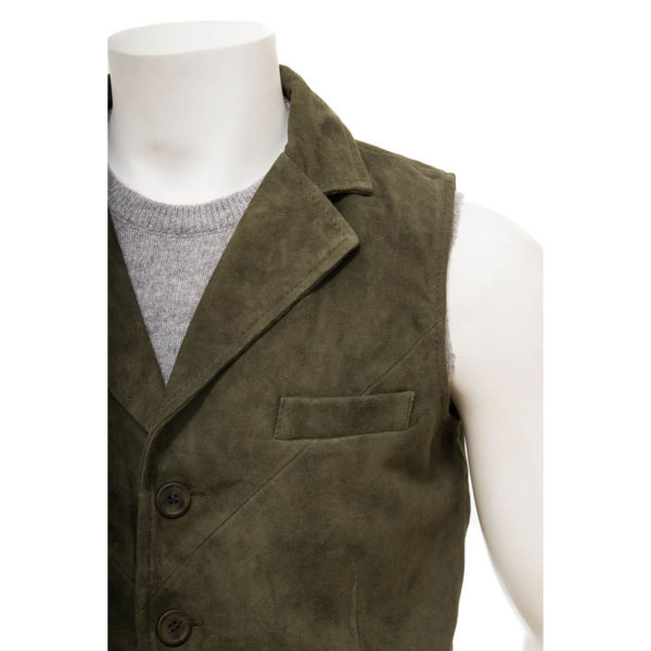 Men Leather Waist Coat