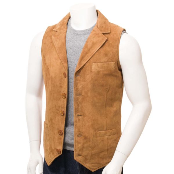 Men Leather Waist Coat