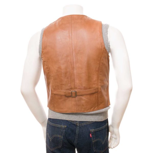 Men Leather Waist Coat