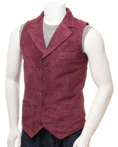 Men Leather Waistcoat