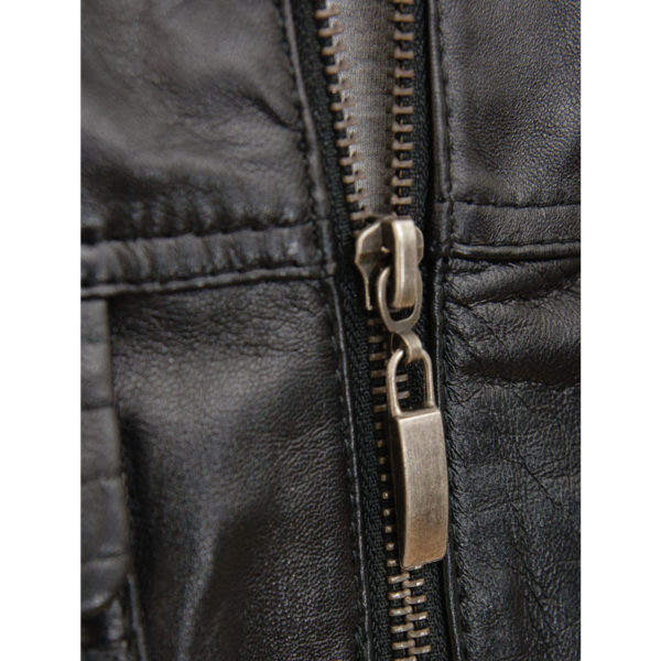 Men's Leather Bomber Jacket