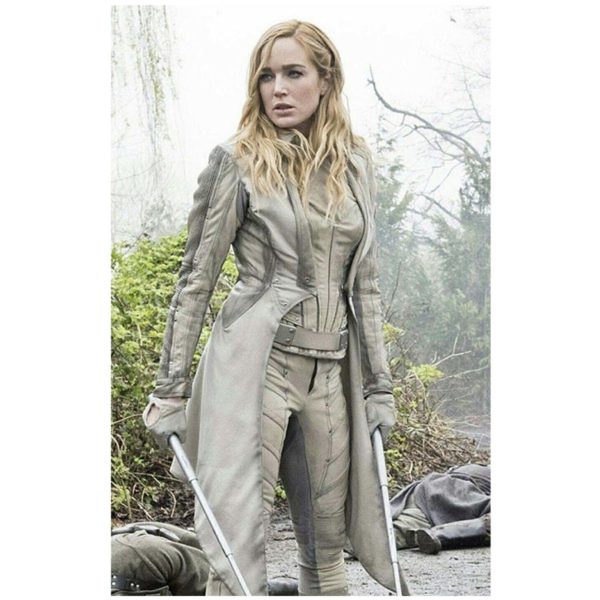 Trendy Legends of Tomorrow White Canary Leather Jacket