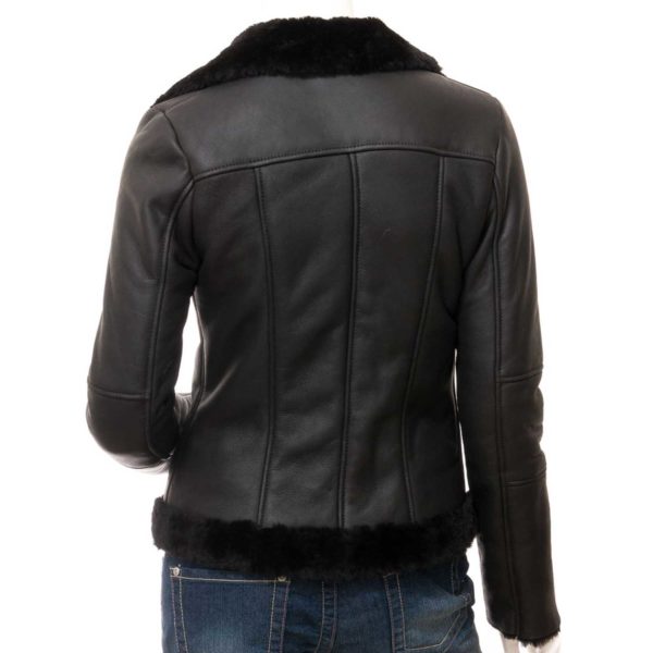 Women Leather Sheepskin Shearling