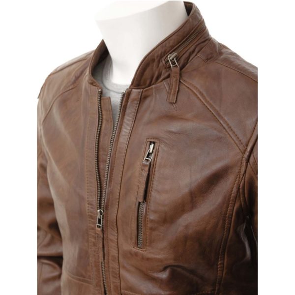 men Leather Biker Jacket