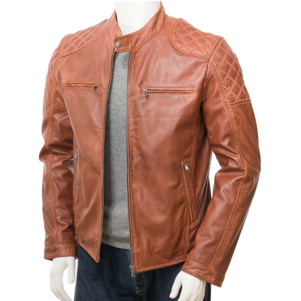 men Leather Biker Jacket