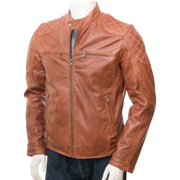 men Leather Biker Jacket