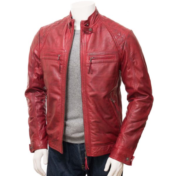 men Leather Biker Jacket