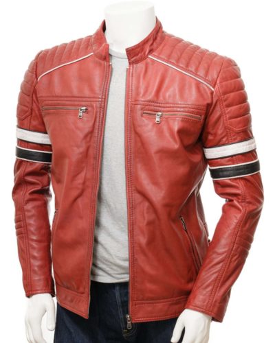 men Leather Biker Jacket