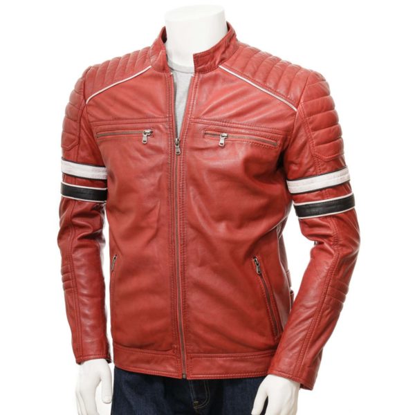 men Leather Biker Jacket