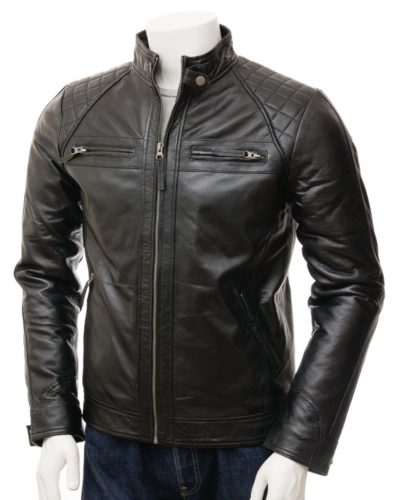 men Leather Biker Jacket