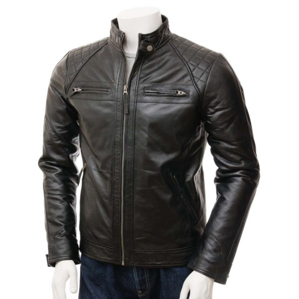 men Leather Biker Jacket