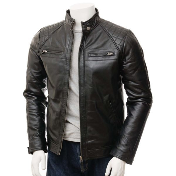 men Leather Biker Jacket