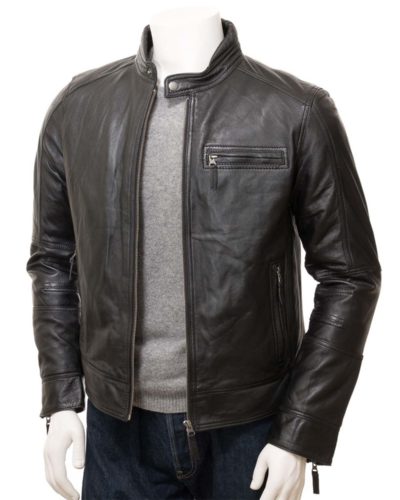 men Leather Biker Jacket