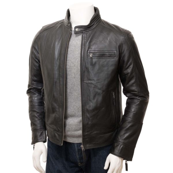 men Leather Biker Jacket