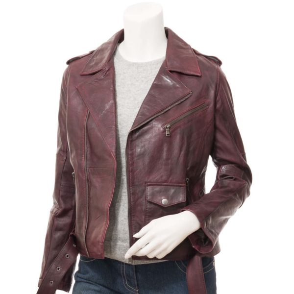 Women Leather Biker Jacket