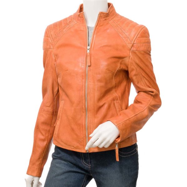 Women Leather Biker Jacket