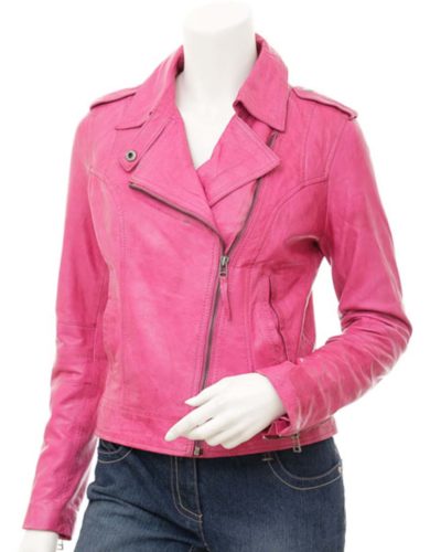 Women Leather Biker Jacket