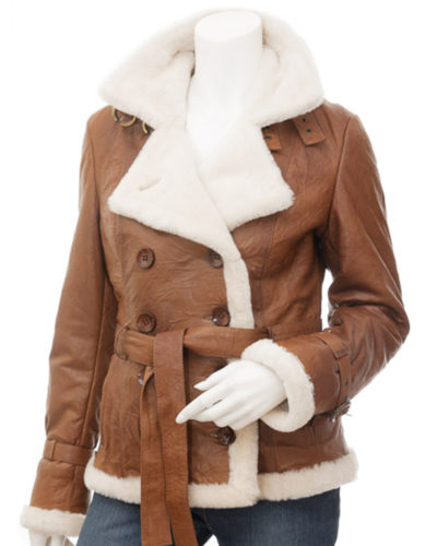 women's Leather Bomber Jacket