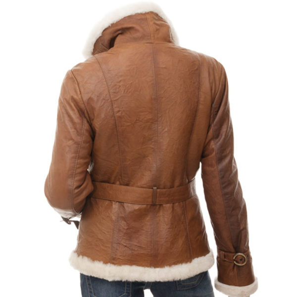 women's Leather Bomber Jacket