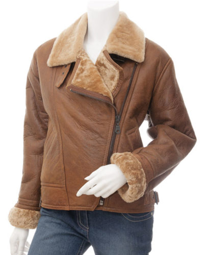 women's Leather Bomber Jacket