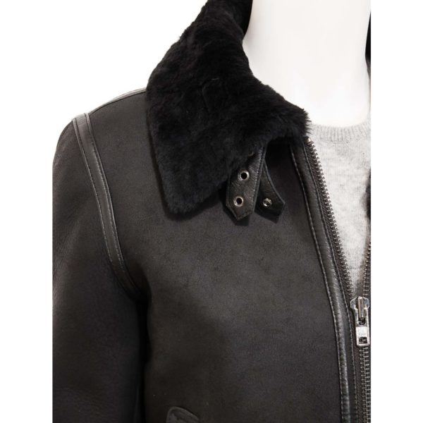 women's Leather Bomber Jacket