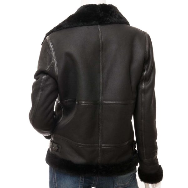 women's Leather Bomber Jacket