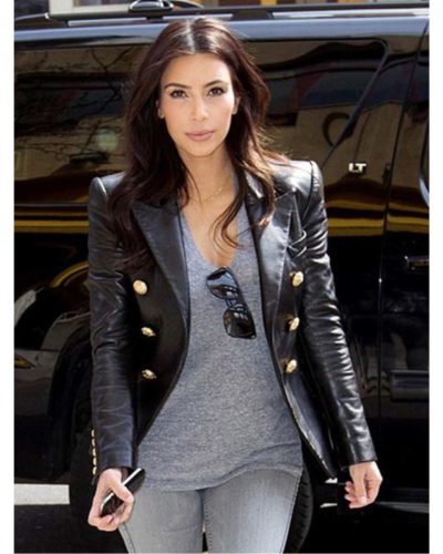 Kim Kardashian Leather Jacket