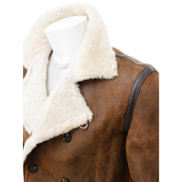 Mens Leather Sheepskin Shearling