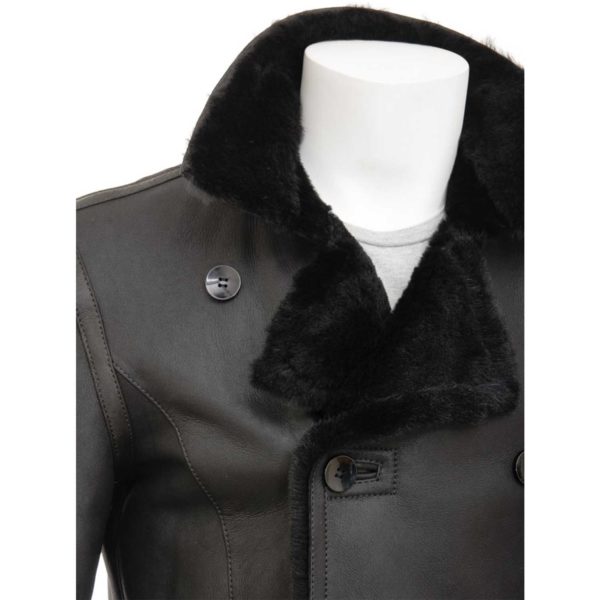 Mens Leather Sheepskin Shearling