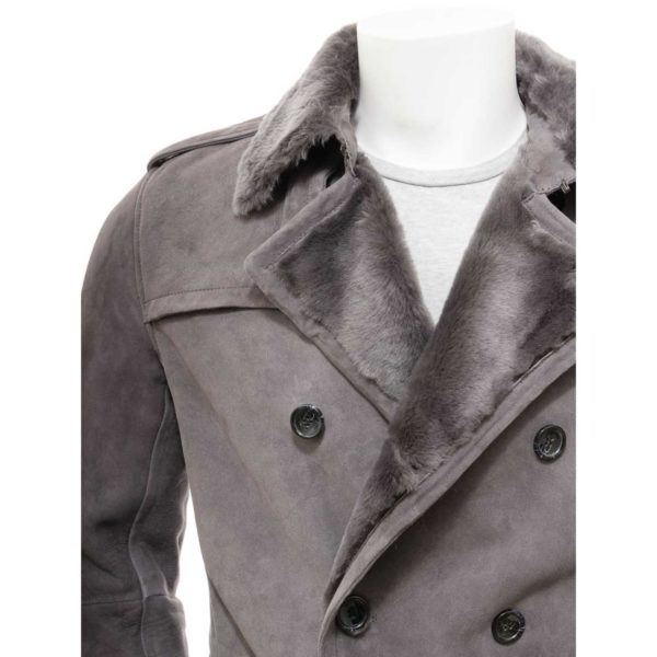 Mens Leather Sheepskin Shearling