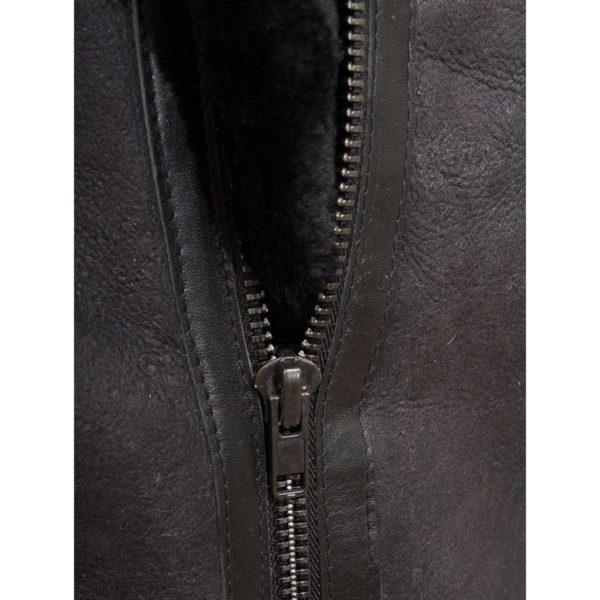 Mens Leather Sheepskin Shearling