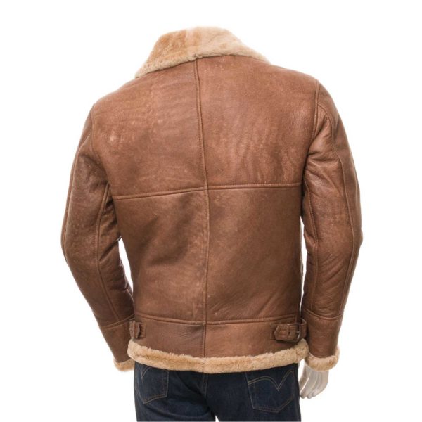 Mens Leather Sheepskin Shearling