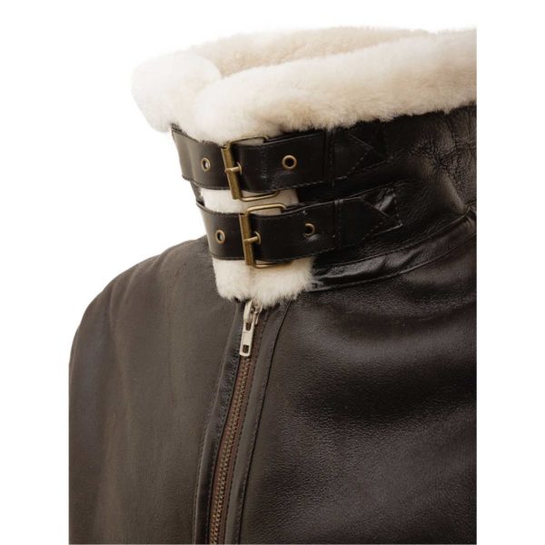 Mens Leather Sheepskin Shearling