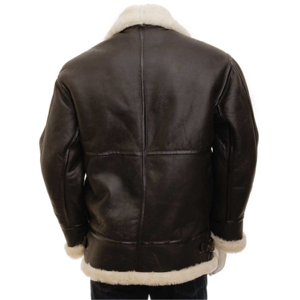 Mens Leather Sheepskin Shearling