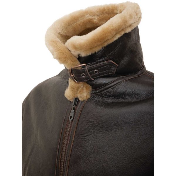 Mens Leather Sheepskin Shearling