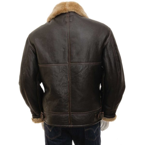 Mens Leather Sheepskin Shearling